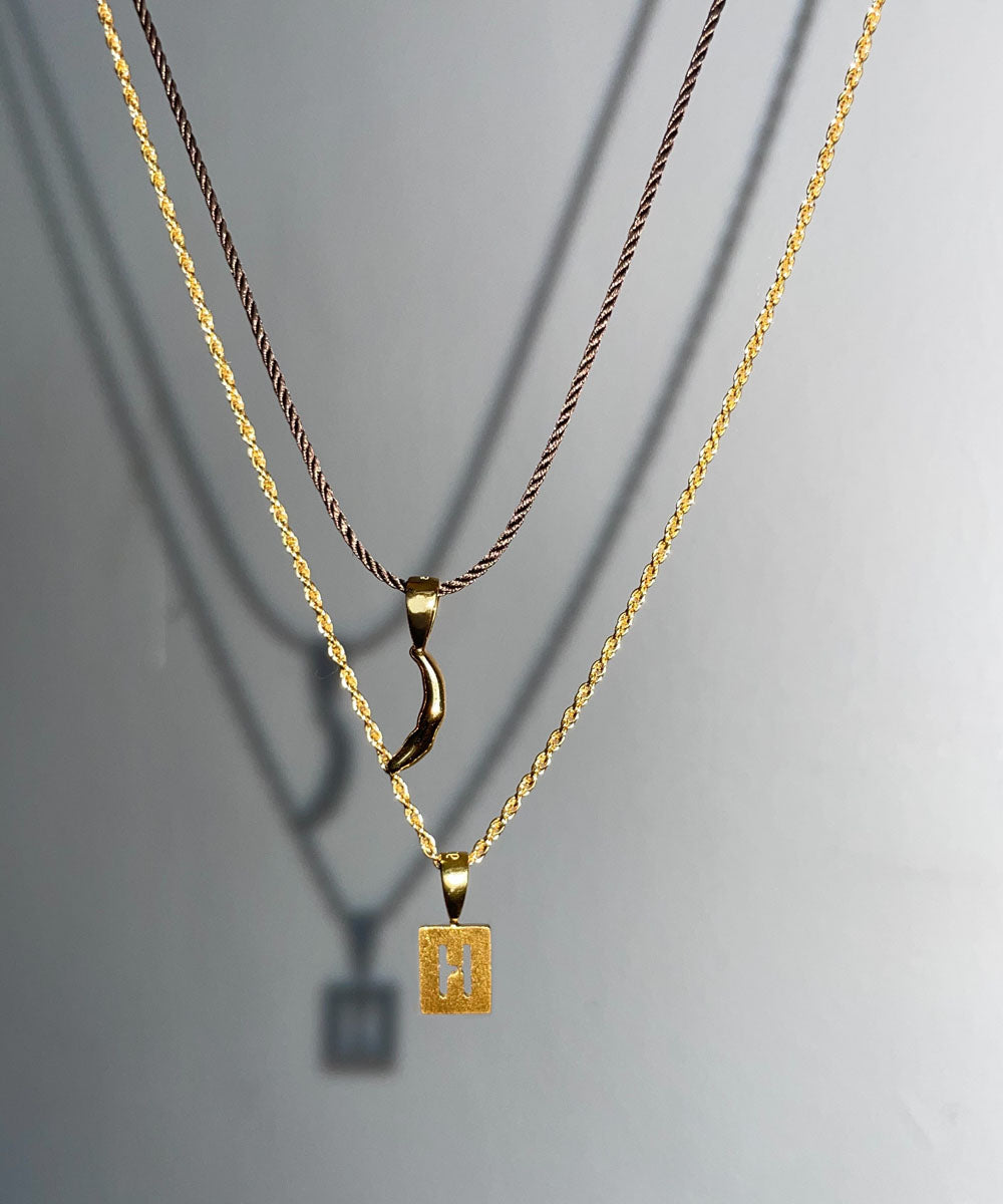 Gold Chain Necklace Screw