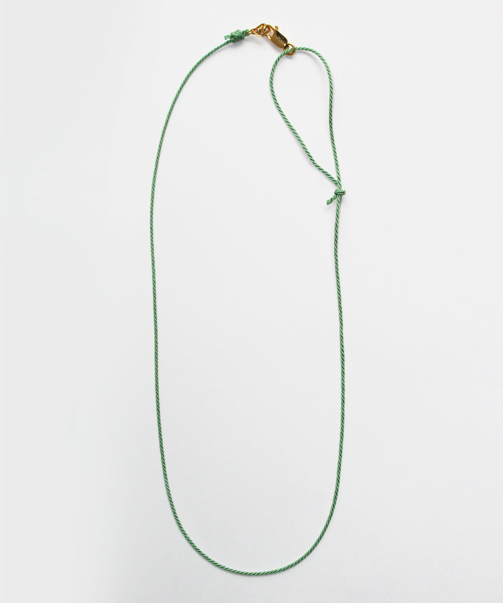Braid Necklace Green Pea