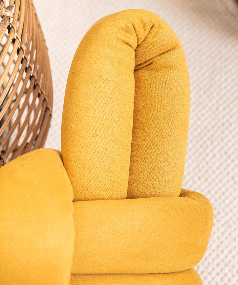 【Ethical Sale】Yellow Desert Knot Pillow