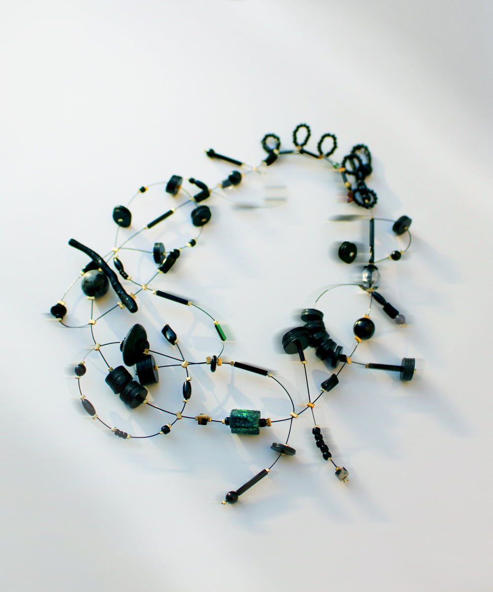 Black Wire Lace Necklace