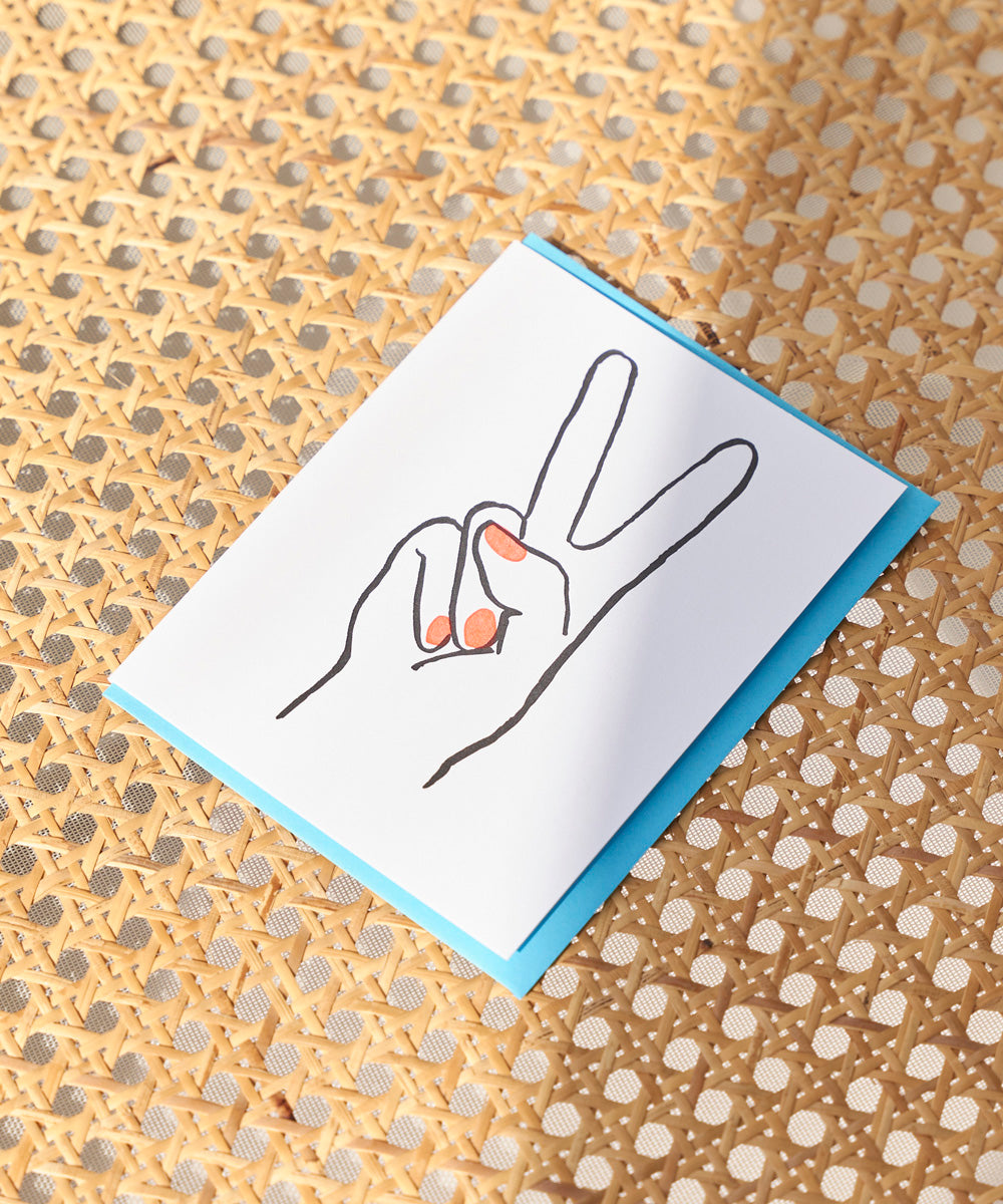 Peace Hand Card