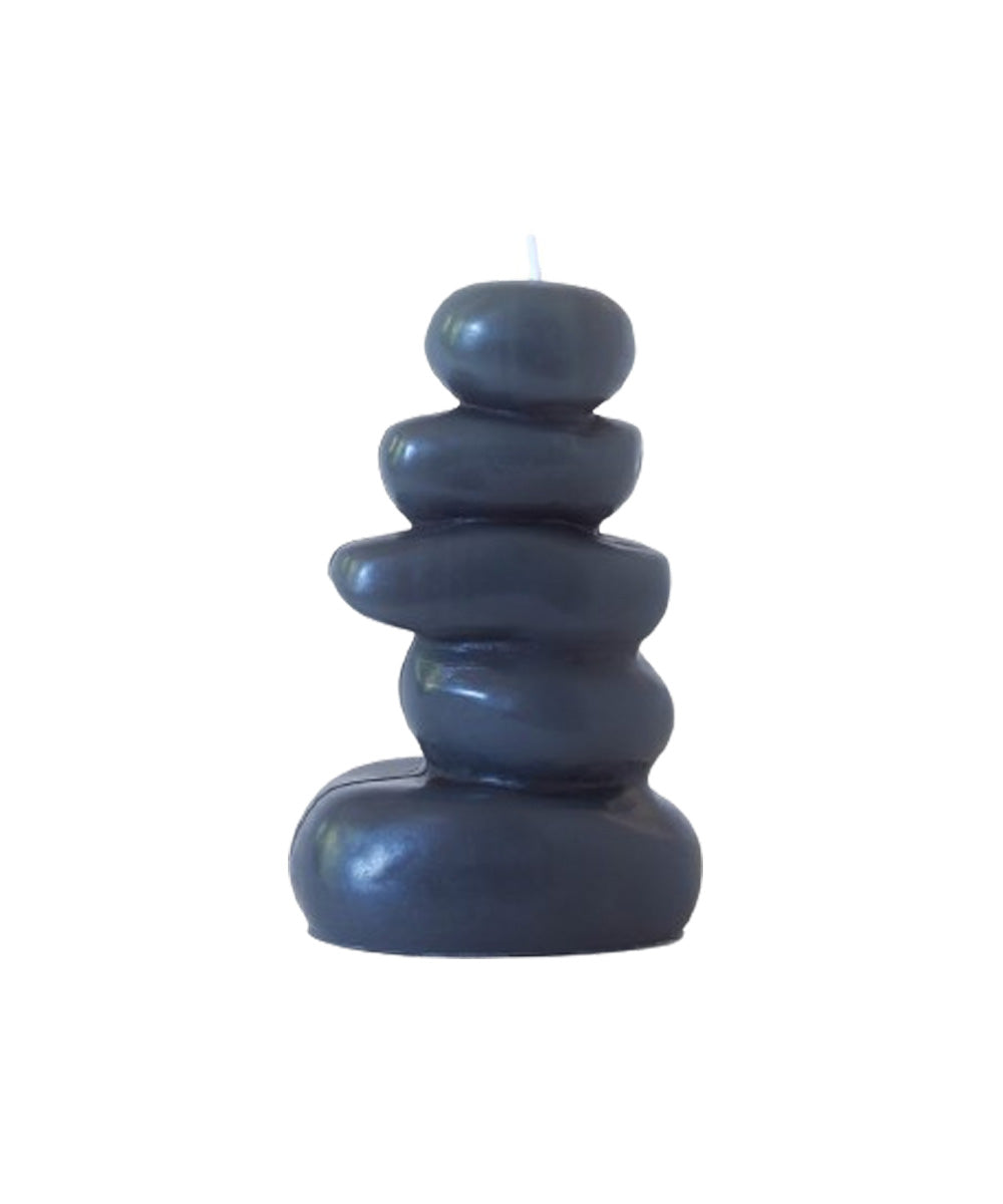 Ebb + Flow Cairn Candle Dark Gray