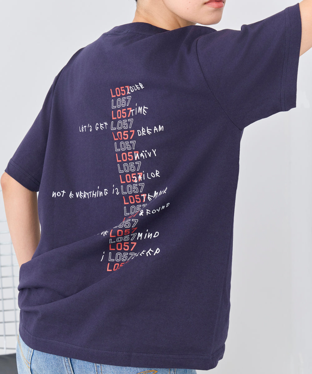 L057 L053R T-shirts Hazy Navy