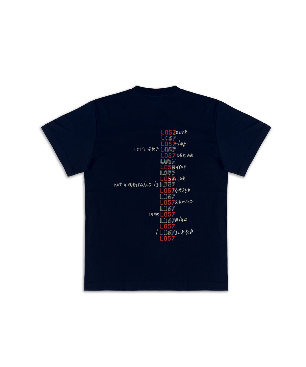L057 L053R T-shirts Hazy Navy