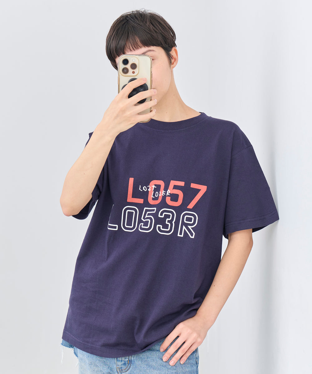 L057 L053R T-shirts Hazy Navy