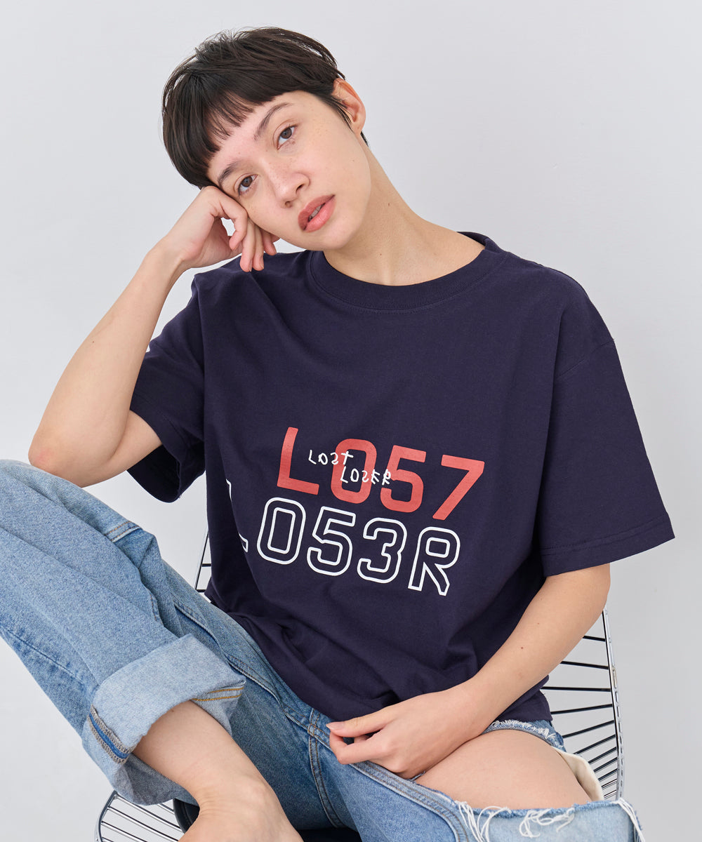 L057 L053R T-shirts Hazy Navy
