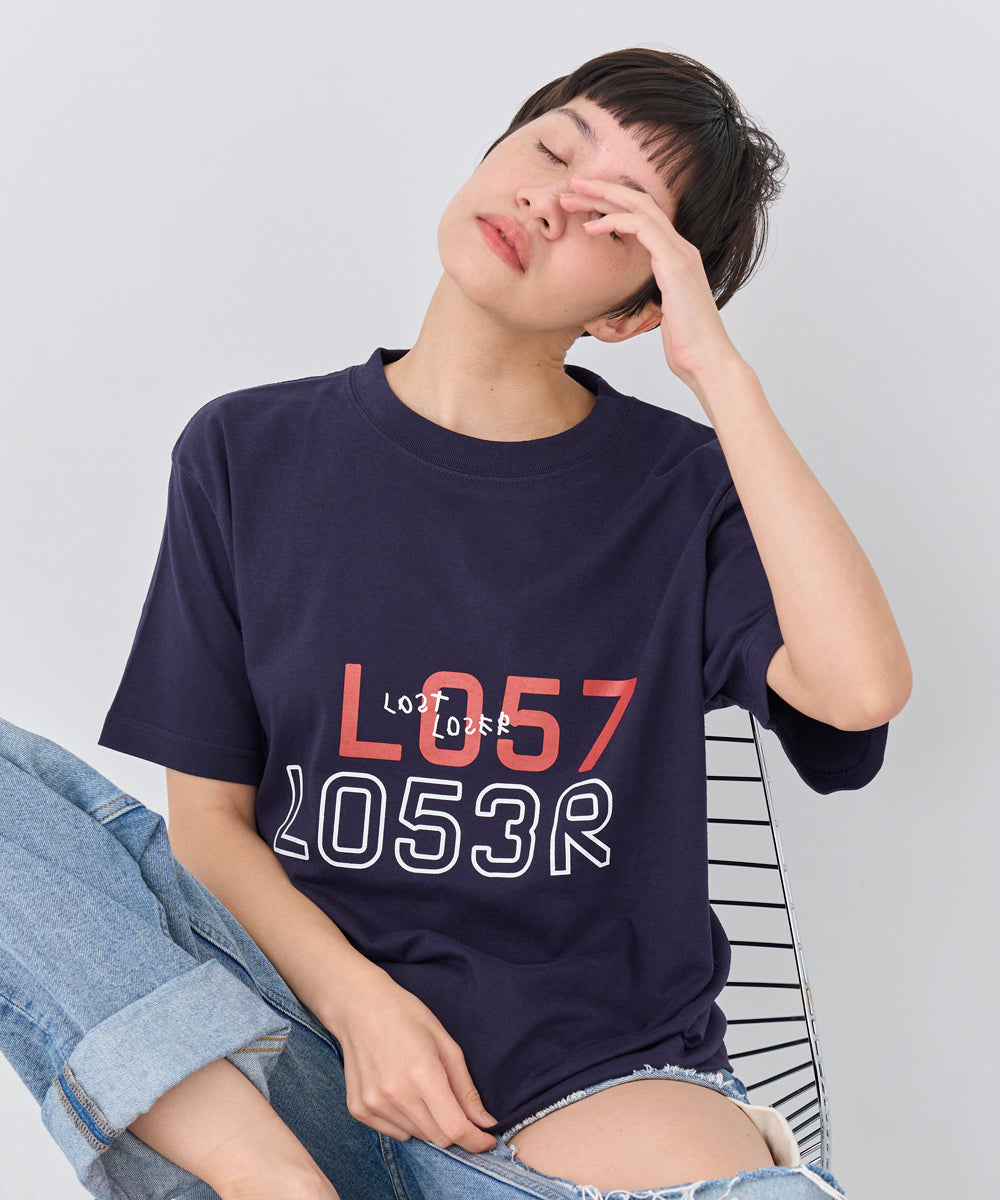 L057 L053R T-shirts Hazy Navy