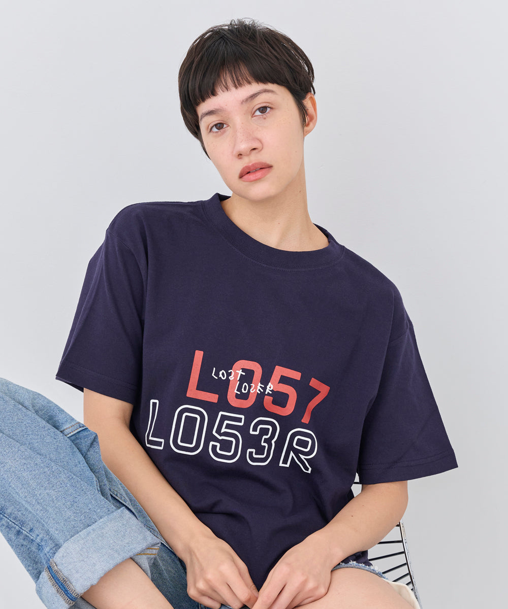 L057 L053R T-shirts Hazy Navy
