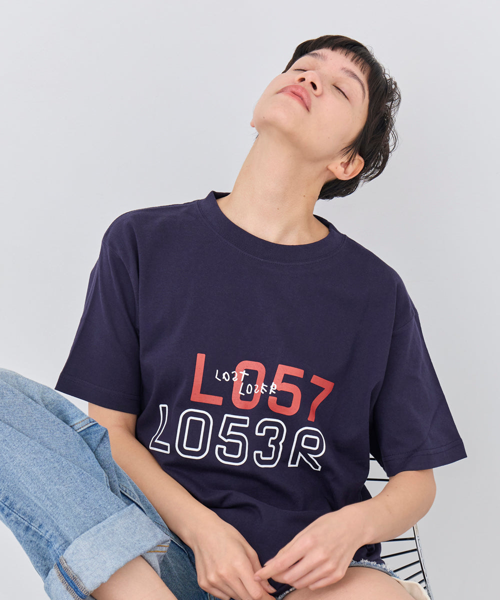 L057 L053R T-shirts Hazy Navy