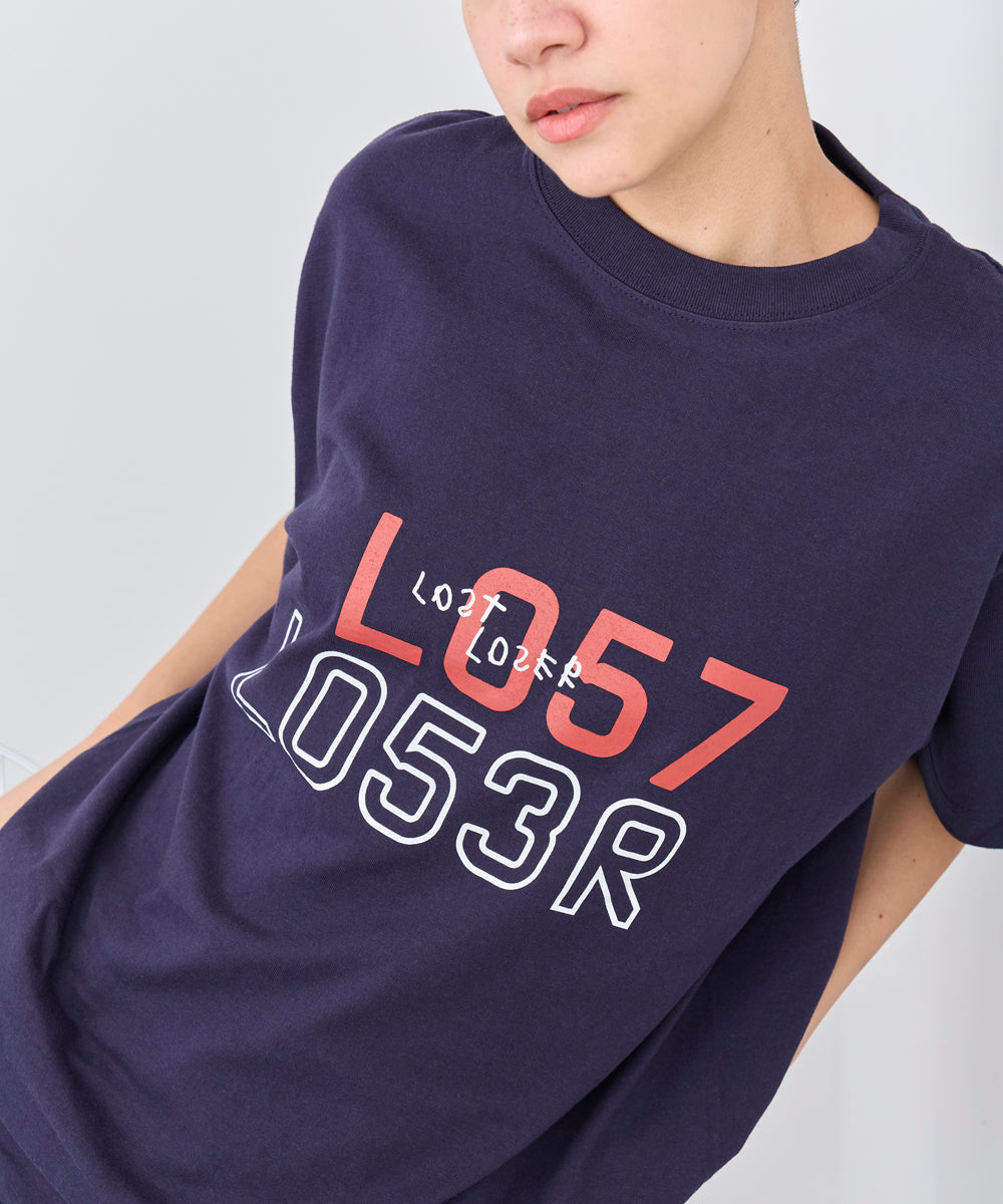 L057 L053R T-shirts Hazy Navy
