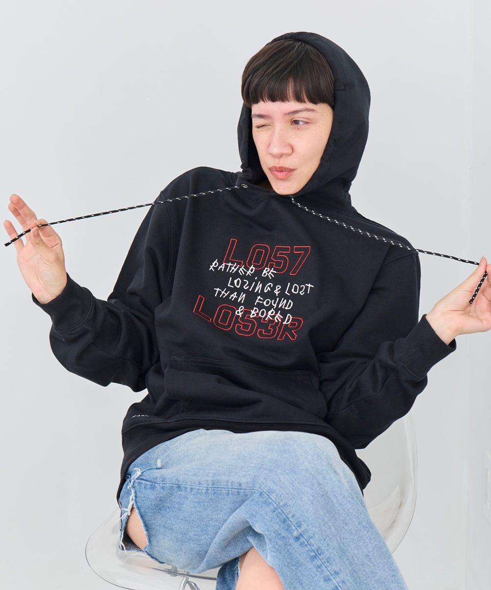 L057 L053R Hoodie Black