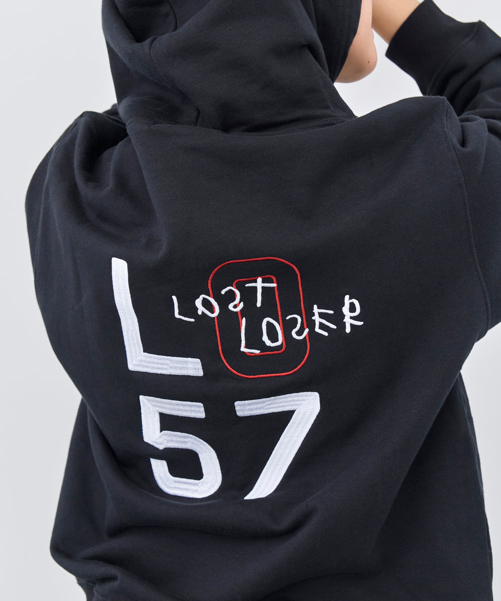 L057 L053R Hoodie Black