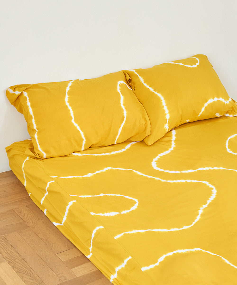 Yellow Dusk Fitted Sheet